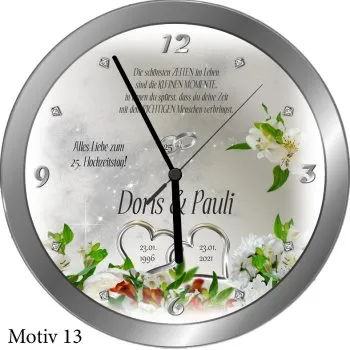 grußkarte silberhochzeit